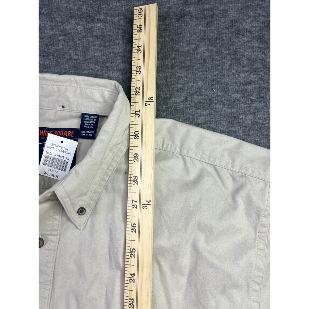 Three Square South Carolina Gamecocks Button Down Shirt Mens XL Tan Cotton NWT - Picture 9 of 11